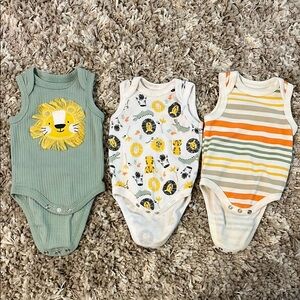 Kids One Piece Set - Green, White, and Multicolor